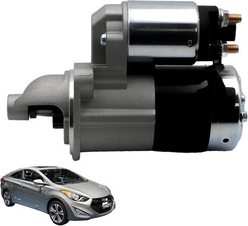 Starter Fit for Hyundai Elantra 1.8L 2.0L 2011-2014 Elantra GT 2013 2014 Soul 2012 2013 Forte 2014 Forte5 2014 1.8L 2.0L Replace 36100-2E120 36100-2E120RU LRS02674 1195411 in Saudi Arabia