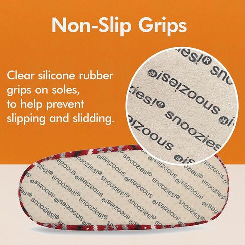 Snoozies Norwegian Knit Slippers for Women with Memory Foam Insole and Soft Sherpa Lining, Slipper Socks with Grips for Women in Saudi Arabia