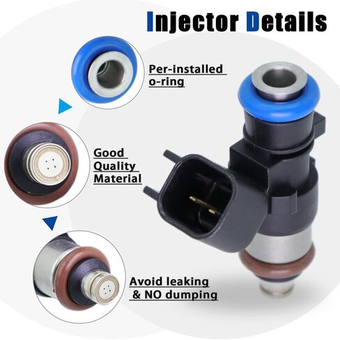 0280150943 Fuel Injectors set - 8 Pcs injectors For Ford,Lincoln,Mercury 4.6L 5.4L 5.0L 5.8L - F150 F250 F350 E150 E250 E350 Mustang - Replaces 0280150939 0280150909 in Saudi Arabia