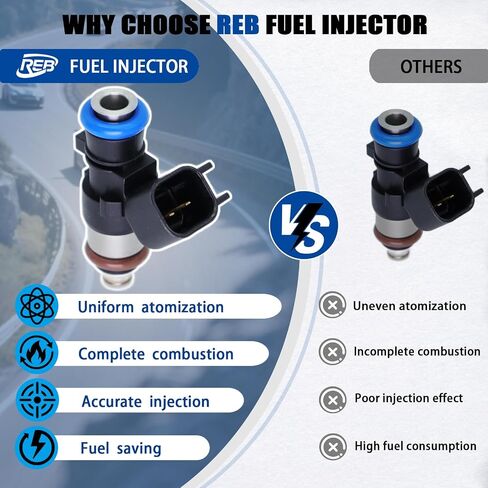 0280150943 Fuel Injectors set - 8 Pcs injectors For Ford,Lincoln,Mercury 4.6L 5.4L 5.0L 5.8L - F150 F250 F350 E150 E250 E350 Mustang - Replaces 0280150939 0280150909 in Saudi Arabia