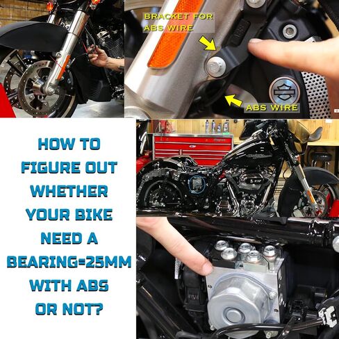 21 * 3.5'' 52 Stainless Steel Spokes Front Dual Wheels W/ABS Bearing for 2008-later Touring 21 Inch Harley Wheels and Rims Updating in Kuwait