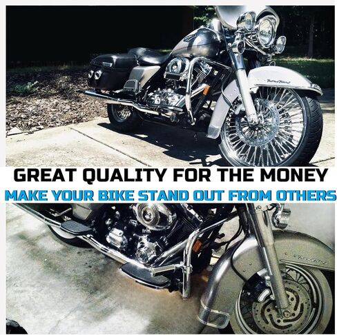 21 * 3.5'' 52 Stainless Steel Spokes Front Dual Wheels W/ABS Bearing for 2008-later Touring 21 Inch Harley Wheels and Rims Updating in Kuwait