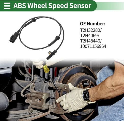 ABS Wheel Speed Sensor ABS Sensor No.T2H32280/T2H4069/T2H48446/10071156964 for Jaguar Xe 2016-2023 1 Pc Front Left Front Right in Saudi Arabia