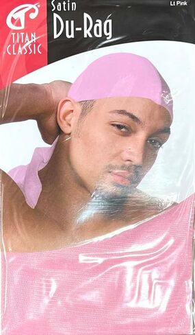 Titan Classic Satin Polyester Du Rag (Black) in Saudi Arabia