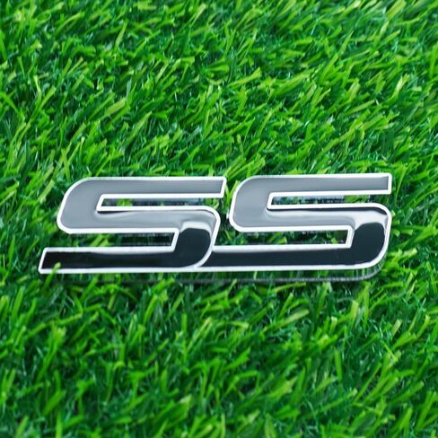 Side Door Rear Tailgate Trunk Emblem Nameplate 3D Metal Badge Replacement for 06-10 SS 15211285 3Pc (Chrome Black) in Kuwait