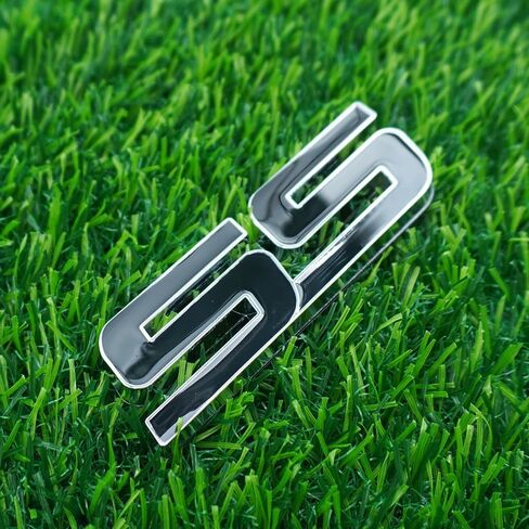 Side Door Rear Tailgate Trunk Emblem Nameplate 3D Metal Badge Replacement for 06-10 SS 15211285 3Pc (Chrome Black) in Kuwait