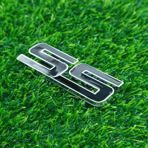 Side Door Rear Tailgate Trunk Emblem Nameplate 3D Metal Badge Replacement for 06-10 SS 15211285 3Pc (Chrome Black) in Kuwait