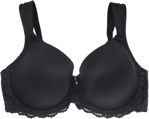 Women's Bra,Underiwre Full Support Bra,Wide Rib Straps T-Shirt Push Up Bra Everydaywear 34C-46DD in Kuwait