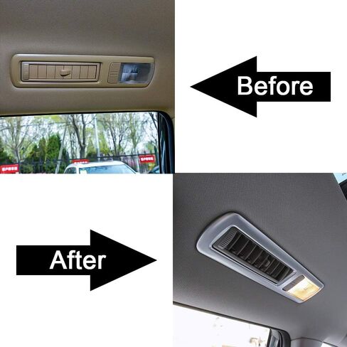 Senzeal ABS Rear Reading Light Trim Panel Cover Fit for Toyota Highlander 2014 2015 2016 2017 2018 2019 in Saudi Arabia