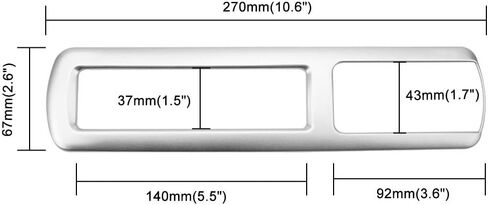 Senzeal ABS Rear Reading Light Trim Panel Cover Fit for Toyota Highlander 2014 2015 2016 2017 2018 2019 in Saudi Arabia