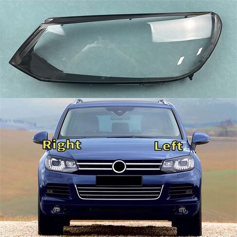 Compatible for VW Touareg 2011-2014 Car Front Headlight Cover Auto Headlamp Lampshade Lampcover Head Lamp light glass Lens Shell(Left) in Saudi Arabia