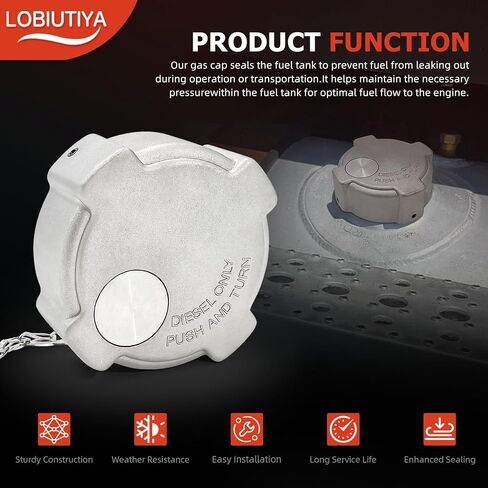 2 Pack 3" Female 1/4 Turn Locking Fuel Tank Cap, Compatible with Freightliner Century 112, Cascadia 125, Columbia 112 120, Aluminum Truck Gas Cap, Replace 03-37017-000 03-37017-002 572.1018 in Saudi Arabia