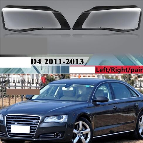 Headlight Cover Compatible for A8 S8 D4 2011-2014 Transparent Lampshades Car Headlight Lens Cover Shell Front Headlamp Lamp Shell(Only Right Side) in Saudi Arabia