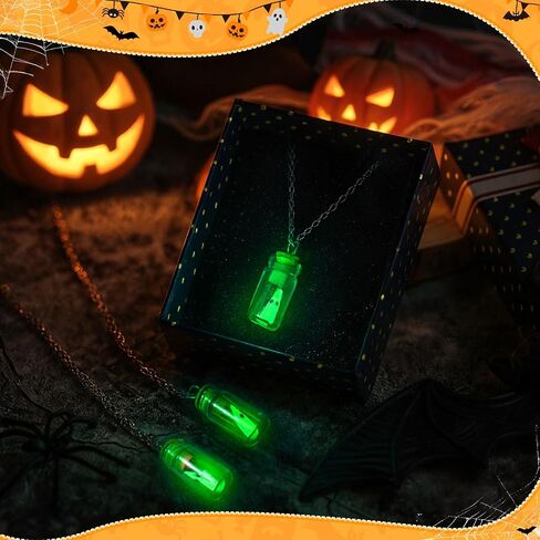 Tondiamo Adopt a Ghost Necklaces Glow in the Dark Ghost Necklace Ghost Face Necklace Halloween Jewelry Gifts for Women and Men for Halloween Party Birthday Horror Theme Party Supplies in Saudi Arabia