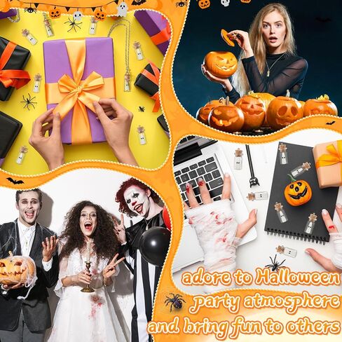 Tondiamo Adopt a Ghost Necklaces Glow in the Dark Ghost Necklace Ghost Face Necklace Halloween Jewelry Gifts for Women and Men for Halloween Party Birthday Horror Theme Party Supplies in Saudi Arabia
