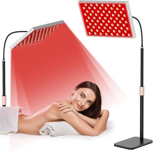 Red Light Therapy for Body: Infrared Light Therapy Panel Lamp with Stand, 660nm Deep Red and 850nm Near Infrared LED Device at Home for Face and Body in Kuwait