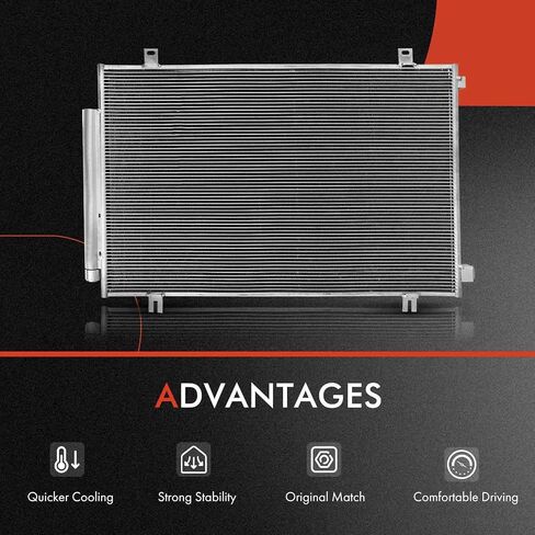 A-Premium Air Conditioning A/C Condenser Compatible with Honda Odyssey 2018 2019 2020 2021, V6 3.5L, Replace# 80100THRA01 in Saudi Arabia