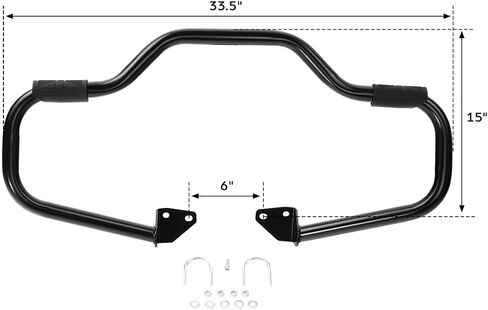 TCT-MT 1 1/4 بوصة دعم المحرك للطرق السريعة مناسب لـ Harley Street Bob FXDB EFI FXDBI 2007-2017؛ Fat Bob FXDF 08-17؛ Dyna Super Glide EFI FXDI Custom EFI FXDCI 2006؛ Low Rider FXDL 07-09 Chrome in Saudi Arabia