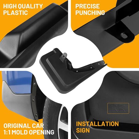 Mud Flaps Splash Guards Mudflaps Fit for Toyota Tacoma 2024 2025 Pickup Truck 4PCS Exterior Accessories Front and Rear Tire Fenders Mudguards Kit Vehicle Wheel Liner in Kuwait