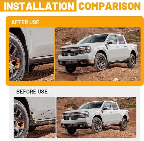 Mud Flaps Splash Guards Mudflaps Fit for Toyota Tacoma 2024 2025 Pickup Truck 4PCS Exterior Accessories Front and Rear Tire Fenders Mudguards Kit Vehicle Wheel Liner in Kuwait