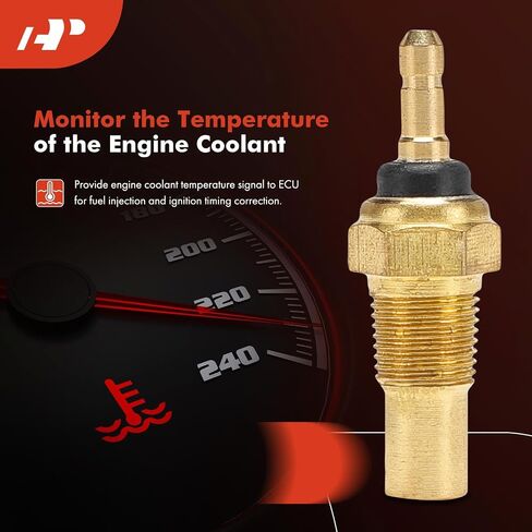A-Premium Engine Coolant Temperature Sensor Compatible with Honda, Ford, Acura, Mazda & Mercury Models - Civic, Accord, Prelude, Integra, Legend, Festiva, Probe, 323, B2200, B2600, Capri, Tracer in Saudi Arabia