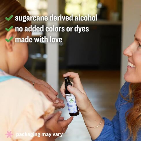 Everyone Hand Sanitizer Spray, 2 Fl Oz (Pack of 6), Lavender and Aloe, Plant Derived Alcohol with Pure Essential Oils, 99% Effective Against Germs in Kuwait