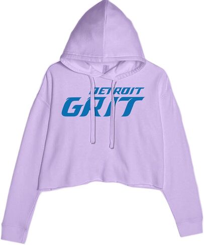Detroit Grit Football Cropped Fleece Hoodie, Soft & Cozy, Trendy Fit in Saudi Arabia
