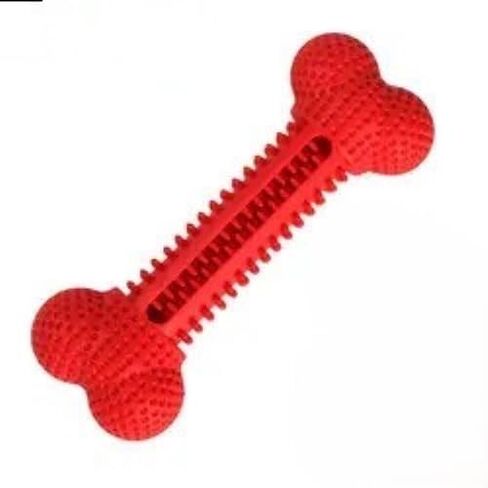 Patchy's Pets Puppy and Small Dog Toothbrush Dental Chew Toy Bone, Teeth Cleaning, Teething, Flexible Durable Rubber Dog Toys, Small Treat Holder, Improved Material (Light Purple) in Saudi Arabia