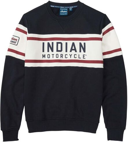 Indian Motorcycle Womenâ€s Colorblock Sweatshirt, Navy in Saudi Arabia