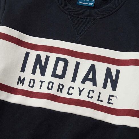 Indian Motorcycle Womenâ€s Colorblock Sweatshirt, Navy in Saudi Arabia