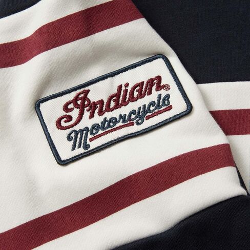Indian Motorcycle Womenâ€s Colorblock Sweatshirt, Navy in Saudi Arabia
