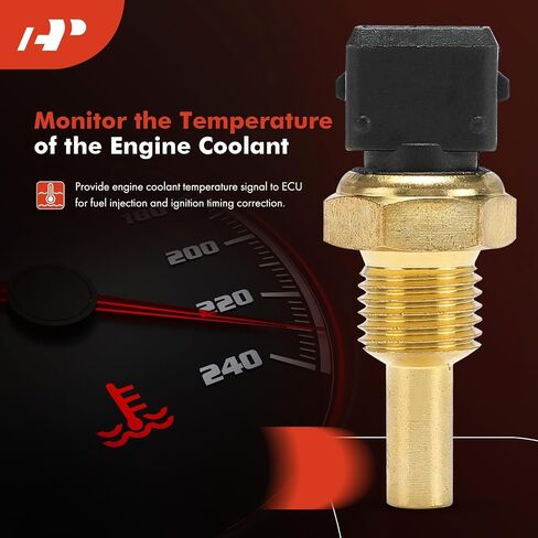 A-Premium Engine Coolant Temperature Sensor [1 Pin] Compatible with BMW 318i/318is 1991, 325 1986-1988, 325e/325es 1986-1987, 325i/325is 1987-1995, 325iX 1988-1991, 525i, 528e, 535i, 535is, M3 in Saudi Arabia