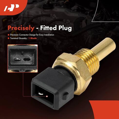 A-Premium Engine Coolant Temperature Sensor [1 Pin] Compatible with BMW 318i/318is 1991, 325 1986-1988, 325e/325es 1986-1987, 325i/325is 1987-1995, 325iX 1988-1991, 525i, 528e, 535i, 535is, M3 in Saudi Arabia