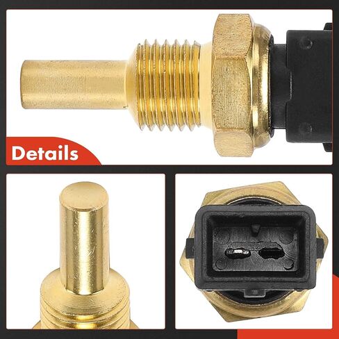 A-Premium Engine Coolant Temperature Sensor [1 Pin] Compatible with BMW 318i/318is 1991, 325 1986-1988, 325e/325es 1986-1987, 325i/325is 1987-1995, 325iX 1988-1991, 525i, 528e, 535i, 535is, M3 in Saudi Arabia