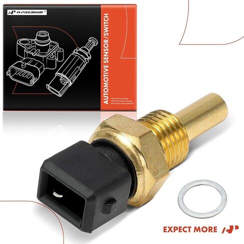 A-Premium Engine Coolant Temperature Sensor [1 Pin] Compatible with BMW 318i/318is 1991, 325 1986-1988, 325e/325es 1986-1987, 325i/325is 1987-1995, 325iX 1988-1991, 525i, 528e, 535i, 535is, M3 in Saudi Arabia