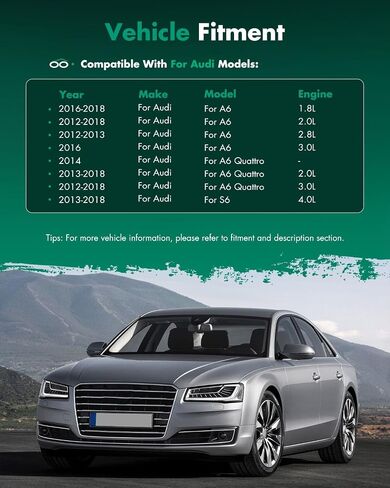 زجاج مرآة جانبية للركاب من SCITOO متوافق مع 2012-2018 لسيارة AUDI A6/A6 QUATTRO/S6 مع زجاج مرآة خارجي يمين محدب من الكروم مع لوحة دعم RM04304-16PB in Saudi Arabia