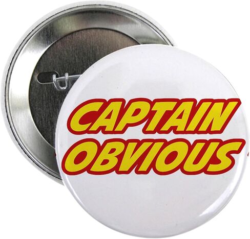CafePress Captain Obvious Superhero 2.25 زر 2.25 بوصة in Saudi Arabia