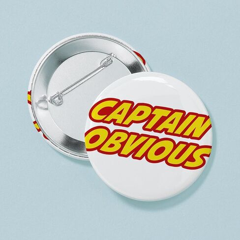 CafePress Captain Obvious Superhero 2.25 زر 2.25 بوصة in Saudi Arabia