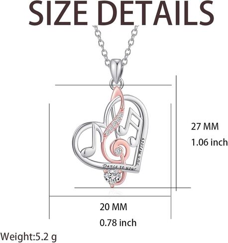 Music Jewelry Music Necklace Guitar/Headphone/Music Note Pendant Necklace for Women Gifts for Music Lover in Kuwait