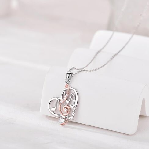Music Jewelry Music Necklace Guitar/Headphone/Music Note Pendant Necklace for Women Gifts for Music Lover in Kuwait