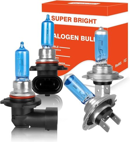 Fit for 2003 2004 2005 2006 2007 2008 Mazda 6,H1 H1 High Low Beam High Performance Halogen Headlight Bulbs,IP68,plug and play,5000K White Light,4 pack in Kuwait