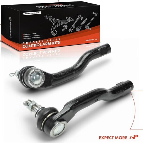 A-Premium 2 x Front Outer Tie Rod Ends, Compatible with Mazda 2 2011 2012 2013 2014, Hatchback in Saudi Arabia