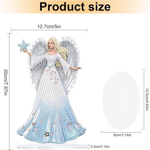 5D Diamond Art Painting Ornaments Kits Christmas Wreath, DIY Diamond Art Painting Desktop Ornament, Special Shaped Crystal Rhinestone Diamond Art Table Top Home Office Christmas Decor (24.1x23.5cm) in Kuwait