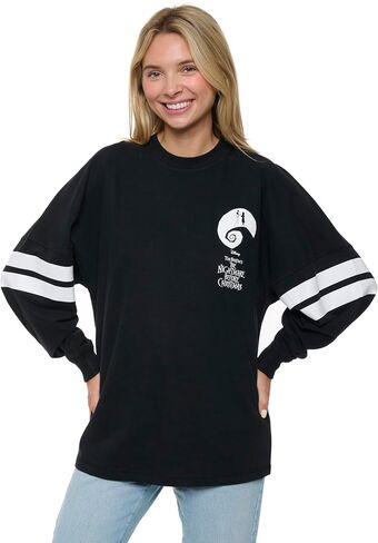 Disney Womens Long Sleeve Jersey Oversized Skellington in Saudi Arabia