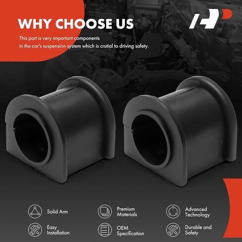 A-Premium 2 x Front To Frame Sway Bar Bushing Kit, Compatible with Jeep Grand Cherokee 1993-1998, Wrangler 1987-1995, Cherokee 1984-2001, Comanche 1986-1992, Grand Wagoneer, Wagoneer in Saudi Arabia