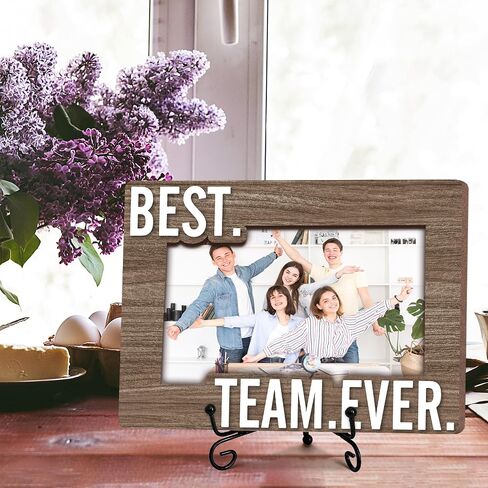 Team Picture Frame, 5x8 Best Team Ever Picture Frame with Stand, Thank You Appreciation Gifts for Coworkers Boss Company Team, Office School Desk Decor-A42 in Saudi Arabia