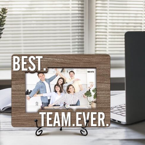 Team Picture Frame, 5x8 Best Team Ever Picture Frame with Stand, Thank You Appreciation Gifts for Coworkers Boss Company Team, Office School Desk Decor-A42 in Saudi Arabia