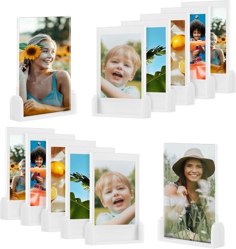Cute Mini Instax Polaroid Frame, 2x3 Picture Frames for Fujifilm Instax Mini Film, Small Polaroid Frames for Wallet Size Photos, Little Photos Desktop Display Holder,12 Pack in Saudi Arabia