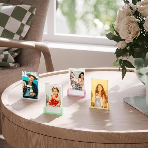 Cute Mini Instax Polaroid Frame, 2x3 Picture Frames for Fujifilm Instax Mini Film, Small Polaroid Frames for Wallet Size Photos, Little Photos Desktop Display Holder,12 Pack in Saudi Arabia