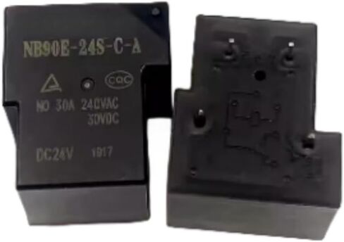 (5 قطع) مرحل كهرومغناطيسي NB90E-24S-C-A 24 فولت 30 أمبير 4 دبوس مرحل إضافي in Saudi Arabia